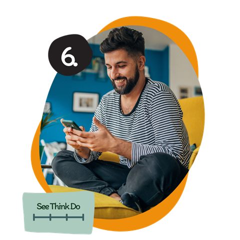 Stap 6: een man met een telefoon